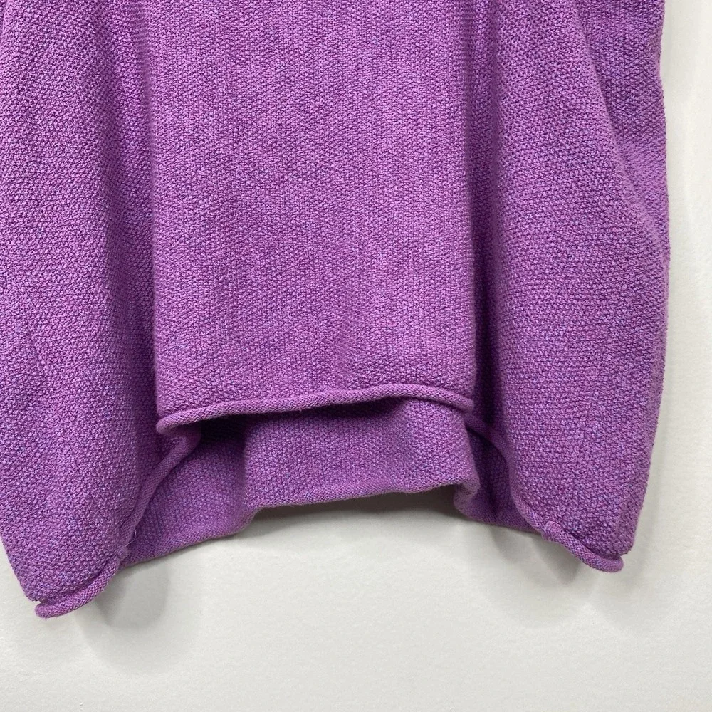 Free People Beach Purple Knit V-Neck Tie Strap Sweater Tank‎ Top Women's Large